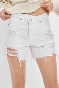 Ripped Denim Shorts